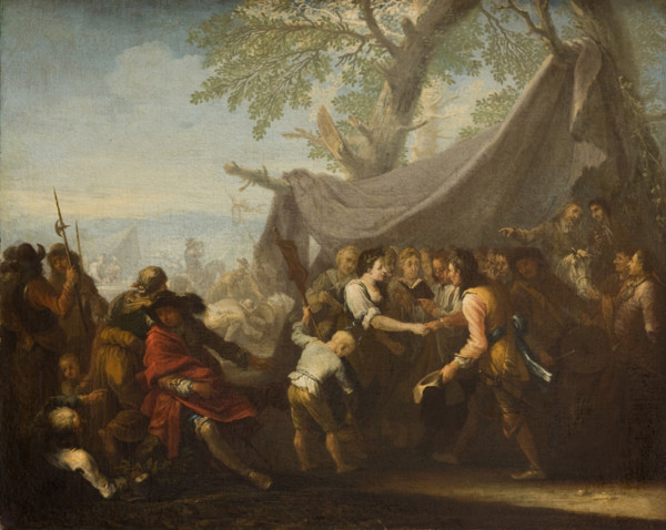 Event at a Military Camp (Wedding at a Military Camp), 1711. Creator: Georg Philipp Rugendas.