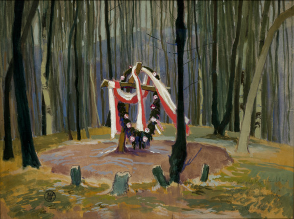 Common Grave of Polish Legionnaires Fallen at Lowczówek, 1915 Creator: Henryk Uziemblo.