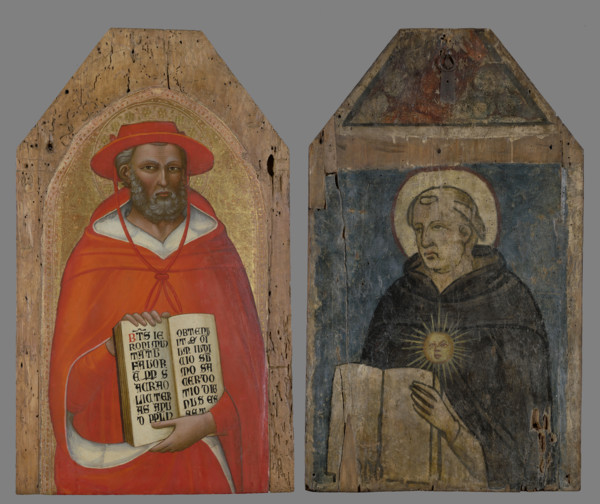 Saint Jerome (obeverse), Saint Nicholas of Tolentino (reverse), between 1370-1380. Creator: Lippo d'Andrea.