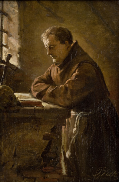 Praying Monk, c1865. Creator: Andrzej Bronislaw Grabowski.