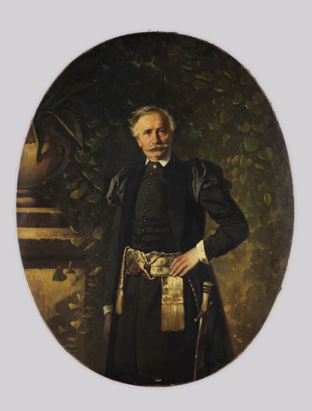 Portrait of Wincenty Pol, 1862. Creator: Aleksander Raczynski.