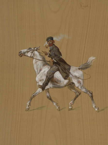 Jew on a nag, 1868. Creator: Juliusz Kossak.