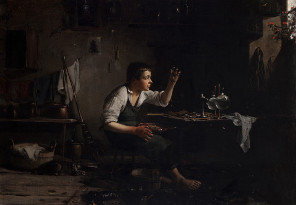 At the Shoemaker's, 1882. Creator: Waclaw Koniuszko.