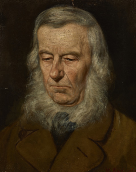Study of the Head of an Old Man, c1890. Creator: Waclaw Koniuszko.