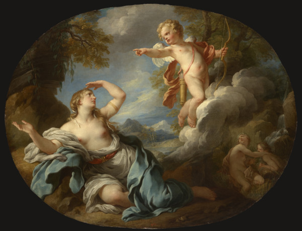 Cupid Leaving Psyche, between 1730-1735. Creator: Francois Lemoyne.