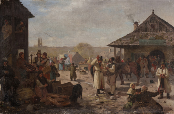 Fair in a Small Town, between 1880-1890. Creator: Seweryn Bieszczad.