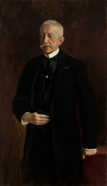 Portrait of Wiktor Oslawski, 1890. Creator: Teodor Axentowicz.