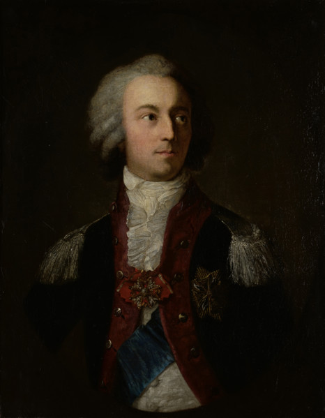 Portrait of Prince Adam Kazimierz Czartoryski (1734-1823) as the Commandant of the Corps..., 1680s. Creator: Jozef Grassi.