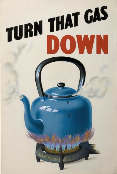 'Turn that Gas Down', British poster, World War II, c1939-c1945.  Creator: Unknown.