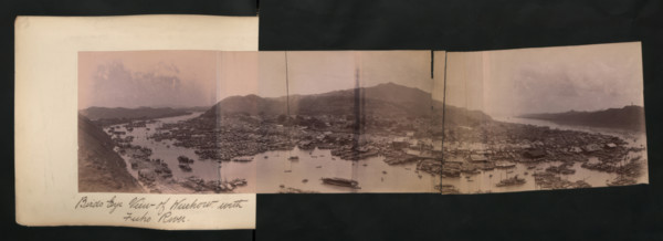 Birds Eye View of Wuchow with Fuho River, China.  Creator: Unknown.