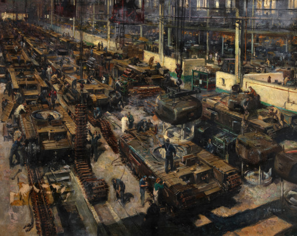 Production of tanks, between 1939 and 1946. Creators: Central Office of Information, Terence Tenison Cuneo.