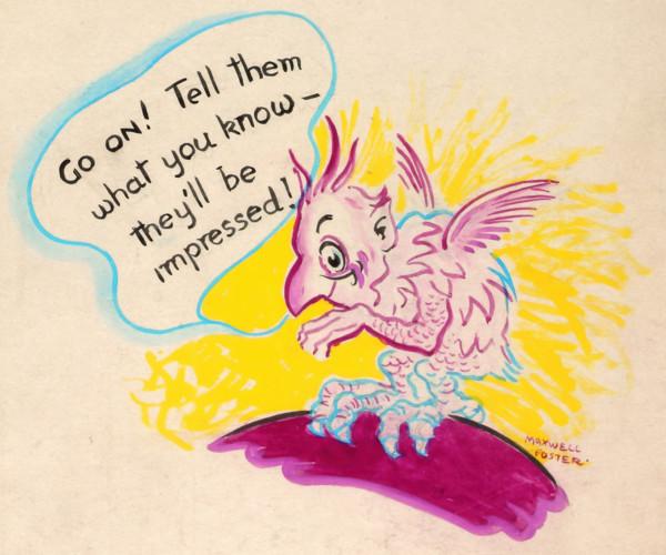 'The chatterbug will get you if you don't watch out! Careless..., WWII poster, between 1939 and 1946 Creators: Central Office of Information, Unknown.