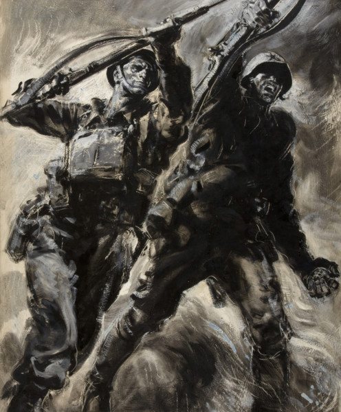 Unity of Strength -  WWII poster, between 1939-1946. Creators: Rowland Hilder, Central Office of Information.