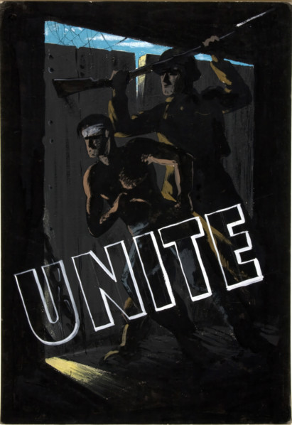 'Unite', World War II poster, between 1939 and 1946. Creator: Central Office of Information.