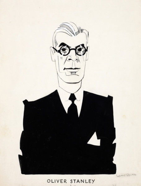 Oliver Stanley, between 1939 and 1946. Creators: Central Office of Information, John Musgrave-Wood.