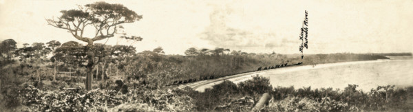 View from Ruins of Takoradi Fort looking Northward over Takoradi small bay and route..., 1920. Creator: Unknown.