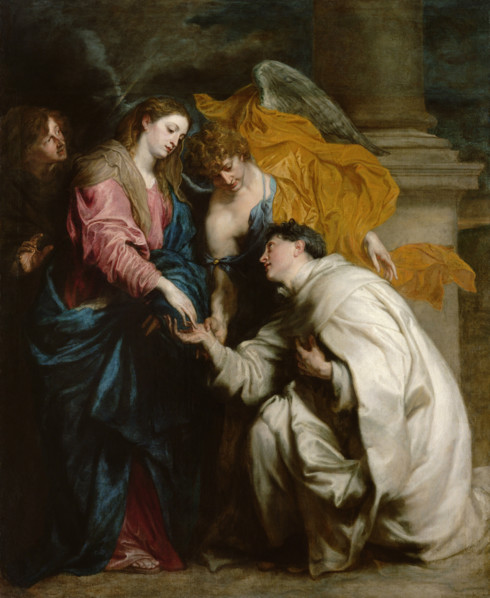 The Vision of the Blessed Hermann Joseph (The Mystical Engagement of the Blessed...1629-1630. Creator: Dyck, Sir Anthony van (1599-1641).