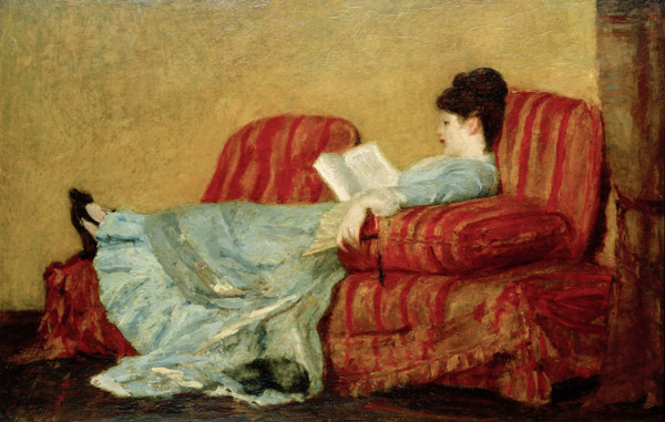 Young Lady Reading, 1878. Creator: Cassatt, Mary (1845-1926).