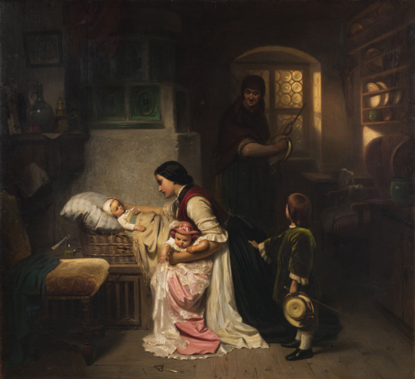 The Nanny, Second Half of the 19th cen.. Creator: Piloty, Carl Theodor von (1826-1886).