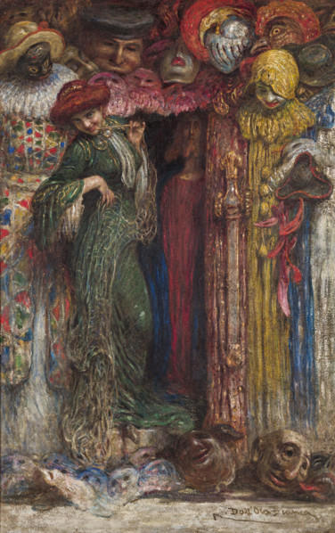 The Masks (The Politics), 1905. Creator: Dall'Oca Bianca, Angelo (1858-1942).