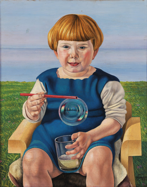 The Soap Bubble, 1927. Creator: Cagnaccio di San Pietro (1897-1946).