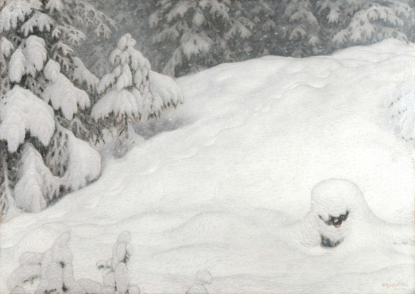 Snow, 1900. Creator: Fjaestad, Gustaf (1868-1948).