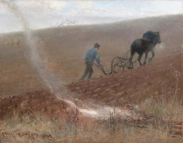 Spring Ploughing, 1884. Creator: Kreuger, Nils (1858-1930).