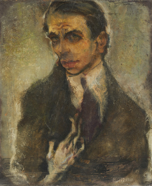 Self-portrait, 1911. Creator: Oppenheimer, Max (1885-1954).