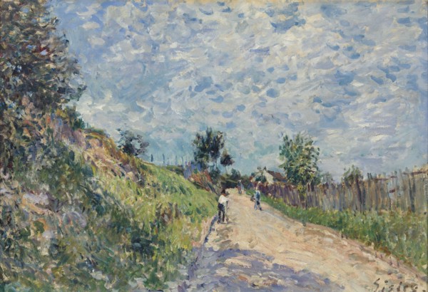 Chemin montant, 1870. Creator: Sisley, Alfred (1839-1899).