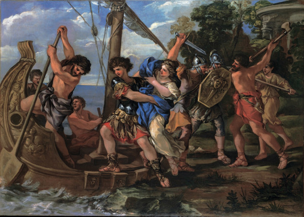 The Rape of Helen, 1630-1632. Creator: Romanelli, Giovanni Francesco (1610-1662).