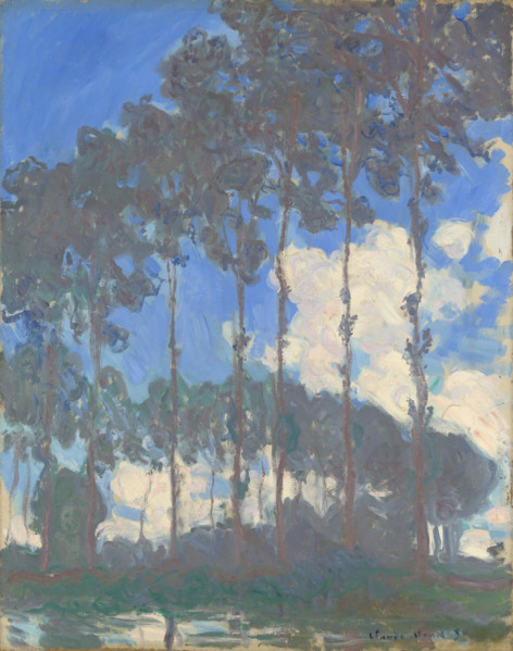 Poplars on the banks of the Epte, 1891. Creator: Monet, Claude (1840-1926).