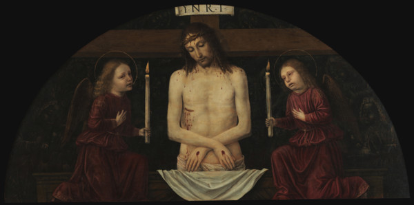 Pietà with Two Angels, 1488-1490. Creator: Bergognone, Ambrogio (1453-1523).