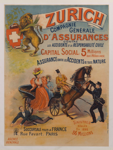 Zurich Insurance, 1895. Creator: Bergé, L. (active End of 19th cen.).