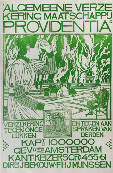 Algemeene Verzekering Maatschappij Providentia, c1900. Creator: Molkenboer, Theo (Theodorus) (1871-1920).
