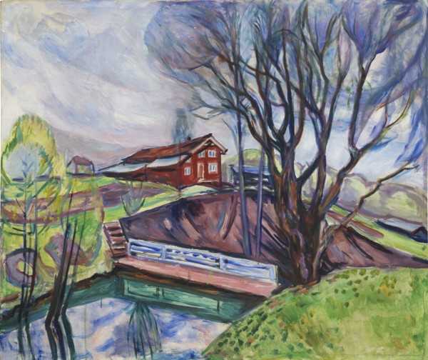 The Red House (Det røde hus), 1926. Creator: Munch, Edvard (1863-1944).