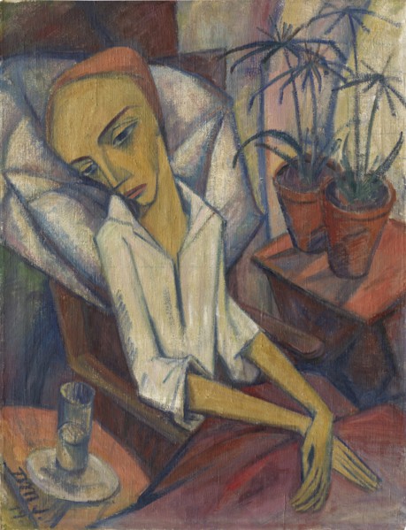 The Sick Girl, 1919. Creator: Maetzel-Johannsen, Dorothea (1886-1930).