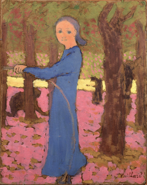 La fillette au cerceau (Young Girl With a Hoop), c1891. Creator: Vuillard, Édouard (1868-1940).
