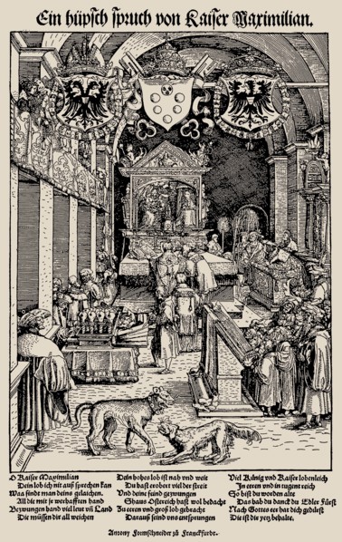 Maximilian I Hearing Mass, 1518. Creator: Weiditz, Hans, the Younger (1495-1536).