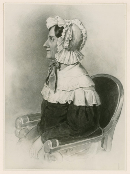 Portrait of Nannette Streicher (1769-1833), née Stein, 1829. Creator: Krones, Ludwig (1785-1837).