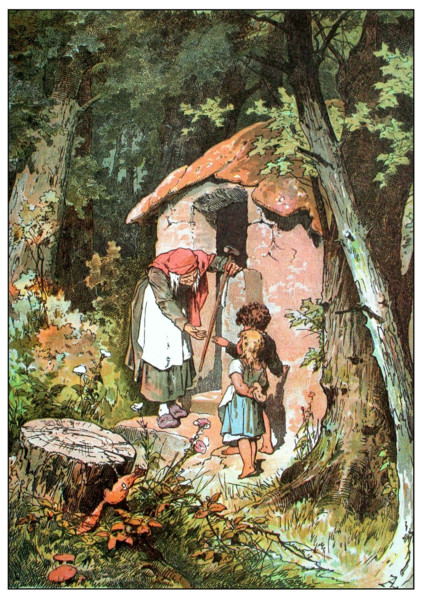 Illustration for "Hansel and Gretel" by Brothers Grimm, c1899. Creator: Zick, Alexander (1845-1907).