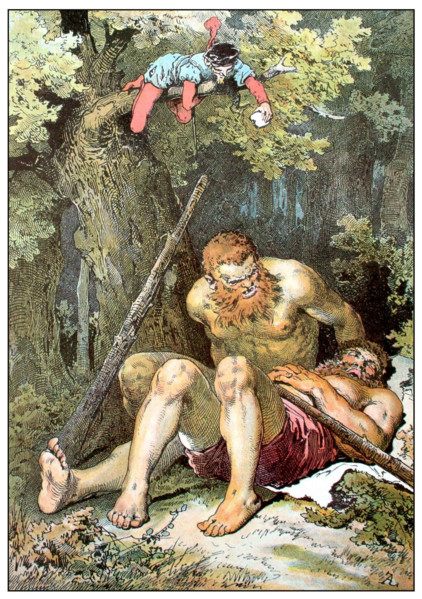 Illustration for "The Brave Little Tailor" by Brothers Grimm, c1899. Creator: Zick, Alexander (1845-1907).