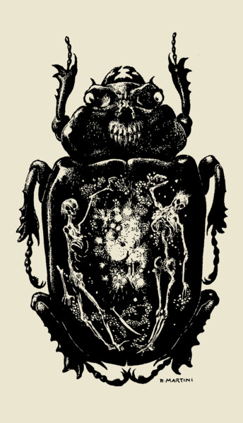 Illustration for the story "The Gold-Bug" by Edgar Allan Poe, 1905. Creator: Martini, Alberto (1876-1954).