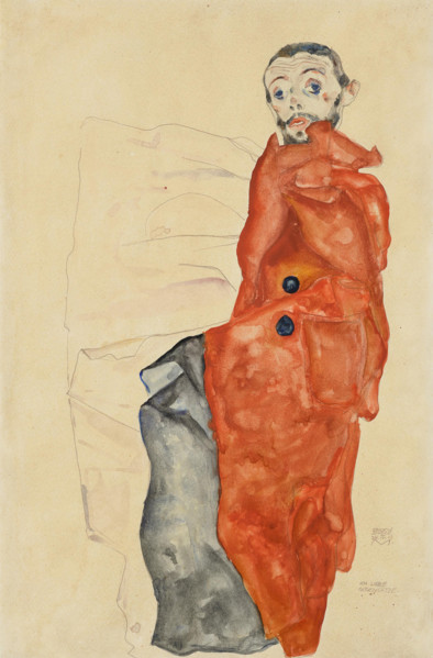 I Love Antitheses. Self-portrait, 1912. Creator: Schiele, Egon (1890-1918).