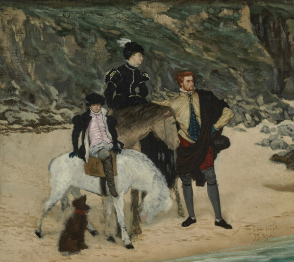 On the Beach - Mary, Queen of Scots, 1867. Creator: Tissot, James Jacques Joseph (1836-1902).