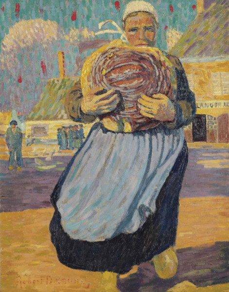 The woman with the bread (La femme au pain) , 1906. Creator: Delaunay, Robert (1885-1941).