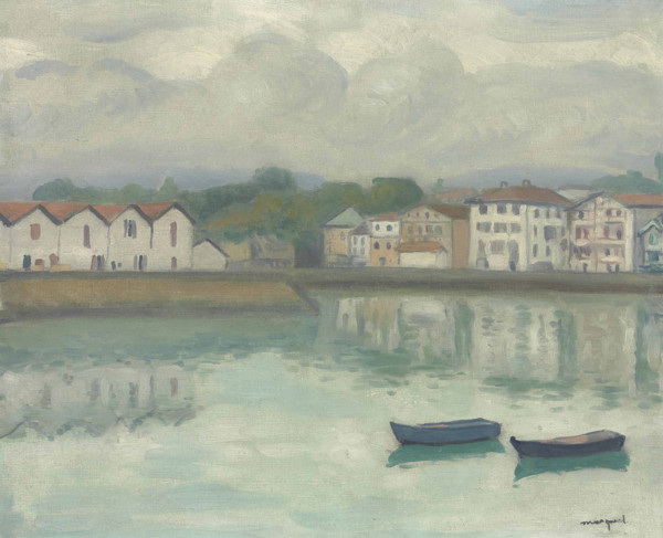 Port de Ciboure, Saint-Jean-de-Luz, 1927. Creator: Marquet, Pierre-Albert (1875-1947).