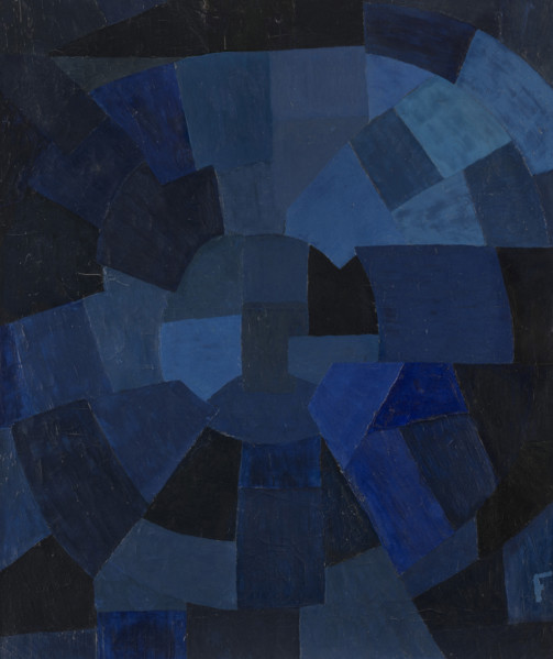 Composition in Blue, 1931. Creator: Freundlich, Otto (1878-1943).