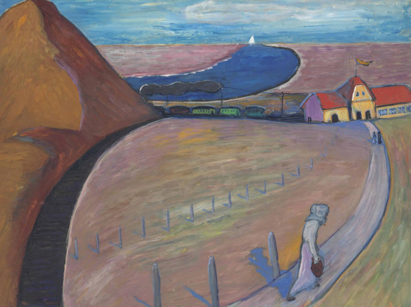 Prerow Train Station (Dune Landscape), c1911. Creator: Werefkin, Marianne, von (1860-1938).