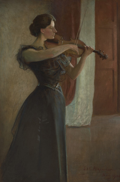 Portrait of Kathleen Cowan, 1900. Creator: Alexander (White Alexander), John (1856-1915).