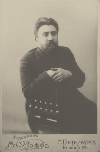 Portrait of the author Alexander Kuprin (1870-1938), 1901. Creator: Photo studio Mark Ioffe.